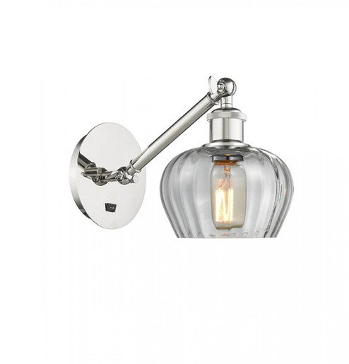 Fenton - 1 Light - 7 inch - Polished Nickel - Adjustable Sconce (3442|317-1W-PN-G92)