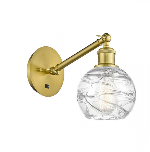 Athens Deco Swirl - 1 Light - 6 inch - Satin Gold - Sconce (3442|317-1W-SG-G1213-6)