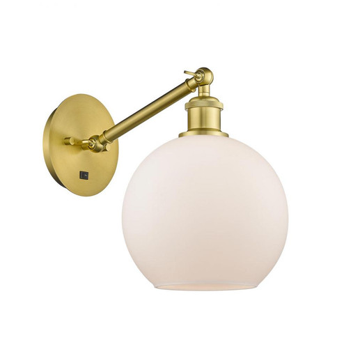 Athens - 1 Light - 8 inch - Satin Gold - Sconce (3442|317-1W-SG-G121-8-LED)