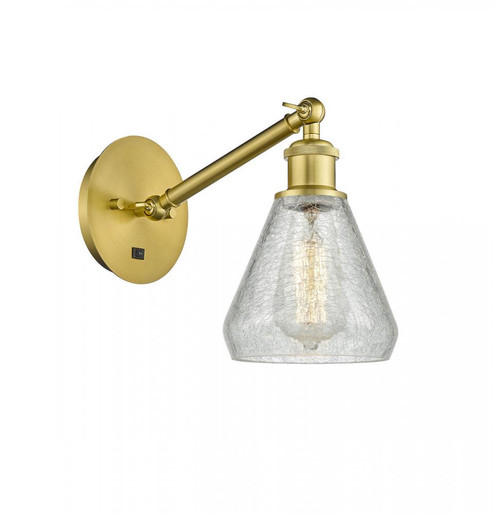 Conesus - 1 Light - 6 inch - Satin Gold - Adjustable Sconce (3442|317-1W-SG-G275-LED)