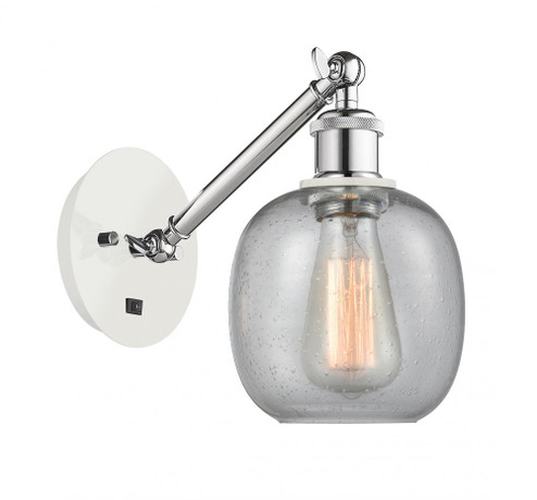 Belfast - 1 Light - 6 inch - White Polished Chrome - Adjustable Sconce (3442|317-1W-WPC-G104-LED)