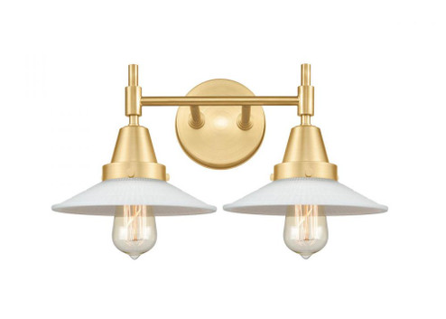 Halophane - 2 Light - 18 inch - Satin Gold - Bath Vanity Light (3442|447-2W-SG-G1)