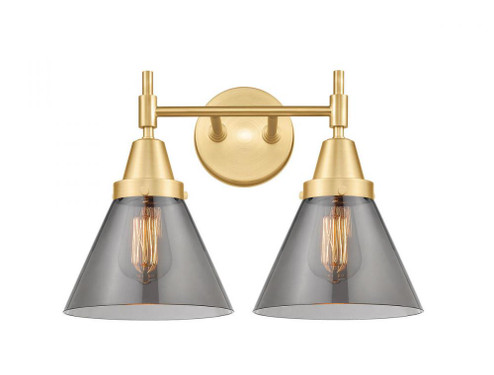 Cone - 2 Light - 17 inch - Satin Gold - Bath Vanity Light (3442|447-2W-SG-G43)
