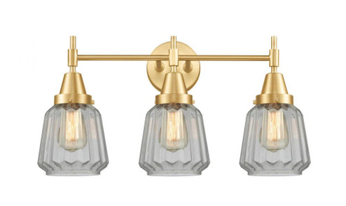 Chatham - 3 Light - 24 inch - Satin Gold - Bath Vanity Light (3442|447-3W-SG-G142-LED)