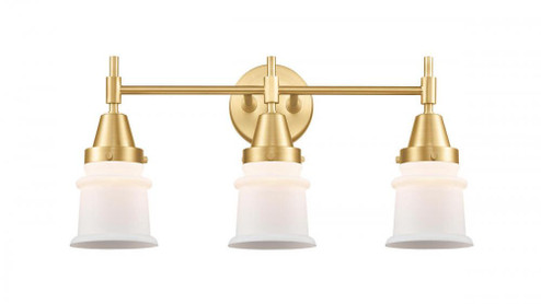 Canton - 3 Light - 23 inch - Satin Gold - Bath Vanity Light (3442|447-3W-SG-G181S-LED)