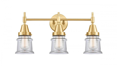 Canton - 3 Light - 23 inch - Satin Gold - Bath Vanity Light (3442|447-3W-SG-G182S-LED)