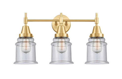 Canton - 3 Light - 24 inch - Satin Gold - Bath Vanity Light (3442|447-3W-SG-G184-LED)