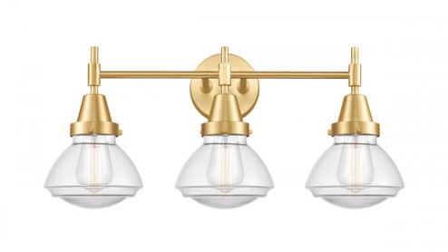 Olean - 3 Light - 25 inch - Satin Gold - Bath Vanity Light (3442|447-3W-SG-G322-LED)