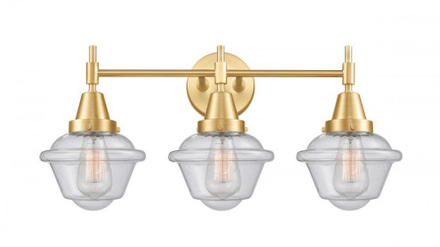 Oxford - 3 Light - 26 inch - Satin Gold - Bath Vanity Light (3442|447-3W-SG-G534-LED)