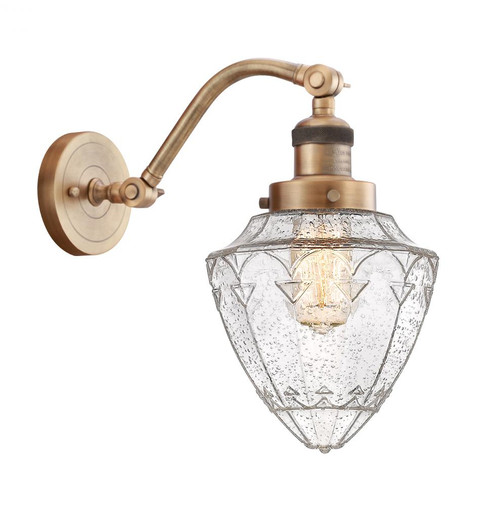 Bullet - 1 Light - 7 inch - Brushed Brass - Adjustable Sconce (3442|515-1W-BB-G664-7-LED)