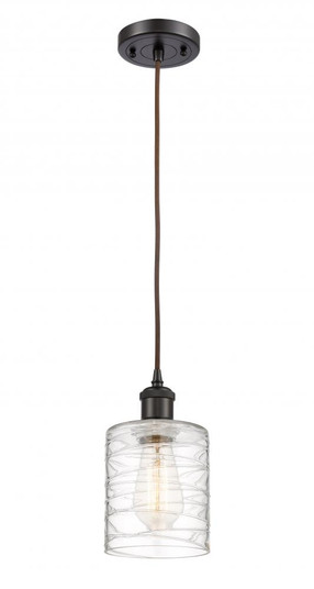Cobbleskill - 1 Light - 5 inch - Oil Rubbed Bronze - Cord hung - Mini Pendant (3442|516-1P-OB-G1113-LED)