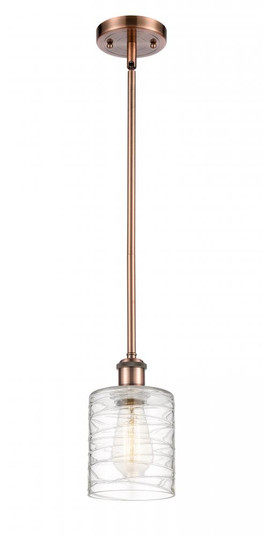 Cobbleskill - 1 Light - 5 inch - Antique Copper - Mini Pendant (3442|516-1S-AC-G1113-LED)