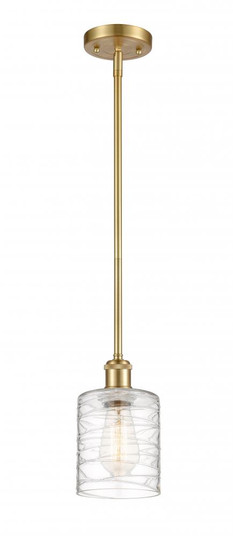 Cobbleskill - 1 Light - 5 inch - Satin Gold - Mini Pendant (3442|516-1S-SG-G1113)