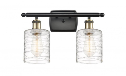 Cobbleskill - 2 Light - 15 inch - Black Antique Brass - Bath Vanity Light (3442|516-2W-BAB-G1113)