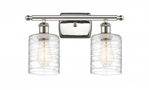 Cobbleskill - 2 Light - 15 inch - Polished Nickel - Bath Vanity Light (3442|516-2W-PN-G1113-LED)