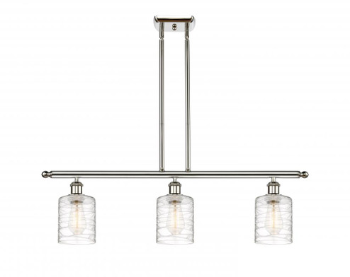 Cobbleskill - 3 Light - 36 inch - Polished Nickel - Cord hung - Island Light (3442|516-3I-PN-G1113)