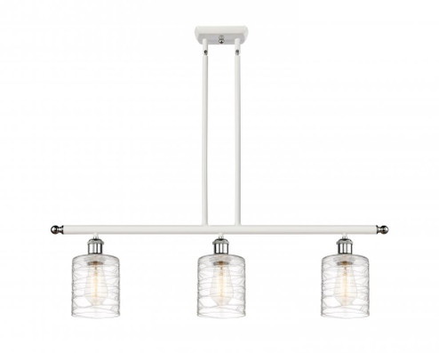 Cobbleskill - 3 Light - 36 inch - White Polished Chrome - Stem hung - Island Light (3442|516-3I-WPC-G1113)