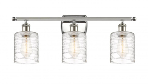 Cobbleskill - 3 Light - 25 inch - Polished Nickel - Bath Vanity Light (3442|516-3W-PN-G1113-LED)