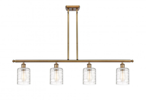 Cobbleskill - 4 Light - 48 inch - Brushed Brass - Stem hung - Island Light (3442|516-4I-BB-G1113)