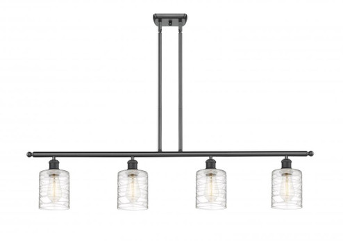 Cobbleskill - 4 Light - 48 inch - Matte Black - Stem hung - Island Light (3442|516-4I-BK-G1113)