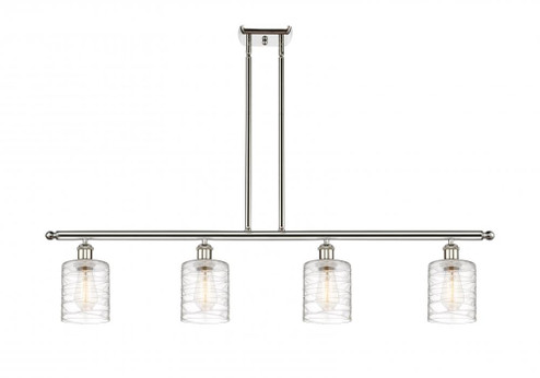 Cobbleskill - 4 Light - 48 inch - Polished Nickel - Stem hung - Island Light (3442|516-4I-PN-G1113-LED)