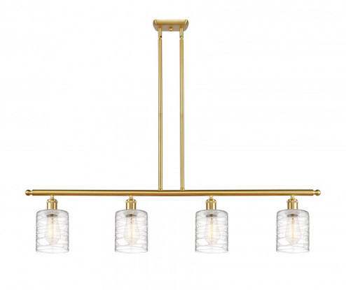 Cobbleskill - 4 Light - 48 inch - Satin Gold - Stem hung - Island Light (3442|516-4I-SG-G1113)
