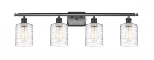 Cobbleskill - 4 Light - 35 inch - Matte Black - Bath Vanity Light (3442|516-4W-BK-G1113)