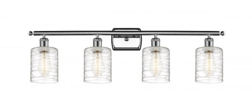Cobbleskill - 4 Light - 35 inch - Polished Chrome - Bath Vanity Light (3442|516-4W-PC-G1113)