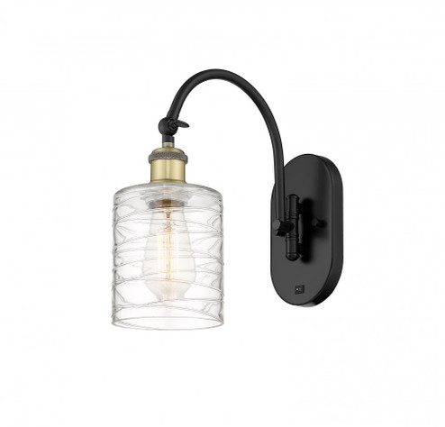 Cobbleskill - 1 Light - 5 inch - Black Antique Brass - Adjustable Swing Arm (3442|518-1W-BAB-G1113-LED)