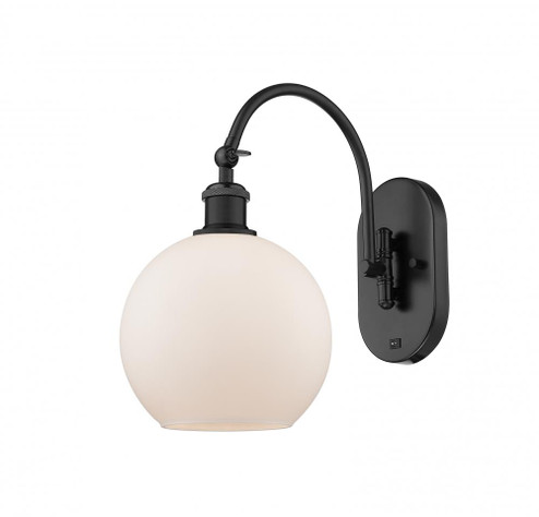 Athens - 1 Light - 8 inch - Matte Black - Adjustable Swing Arm (3442|518-1W-BK-G121-8-LED)