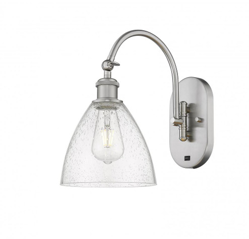 Bristol - 1 Light - 8 inch - Brushed Satin Nickel - Adjustable Swing Arm (3442|518-1W-SN-GBD-754)