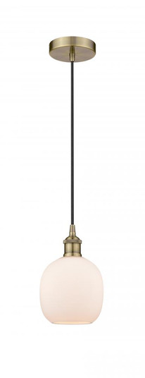 Belfast - 1 Light - 6 inch - Antique Brass - Cord hung - Mini Pendant (3442|616-1P-AB-G101)