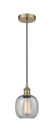 Belfast - 1 Light - 6 inch - Antique Brass - Cord hung - Mini Pendant (3442|616-1P-AB-G104)