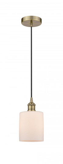 Cobbleskill - 1 Light - 5 inch - Antique Brass - Cord hung - Mini Pendant (3442|616-1P-AB-G111)