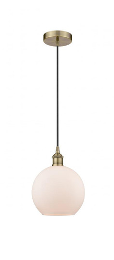 Athens - 1 Light - 8 inch - Antique Brass - Cord hung - Mini Pendant (3442|616-1P-AB-G121-8)
