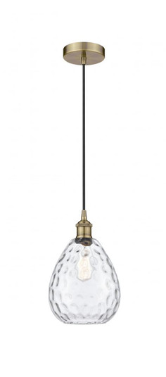 Waverly - 1 Light - 8 inch - Antique Brass - Cord hung - Mini Pendant (3442|616-1P-AB-G372)