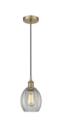 Eaton - 1 Light - 6 inch - Antique Brass - Cord hung - Mini Pendant (3442|616-1P-AB-G82)