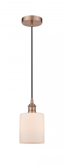Cobbleskill - 1 Light - 5 inch - Antique Copper - Cord hung - Mini Pendant (3442|616-1P-AC-G111)