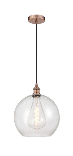 Athens - 1 Light - 12 inch - Antique Copper - Cord hung - Mini Pendant (3442|616-1P-AC-G124-12)