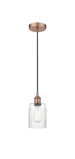 Hadley - 1 Light - 5 inch - Antique Copper - Cord hung - Mini Pendant (3442|616-1P-AC-G342-LED)