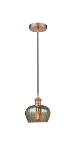 Fenton - 1 Light - 7 inch - Antique Copper - Cord hung - Mini Pendant (3442|616-1P-AC-G96)