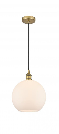 Athens - 1 Light - 10 inch - Brushed Brass - Cord hung - Mini Pendant (3442|616-1P-BB-G121-10)