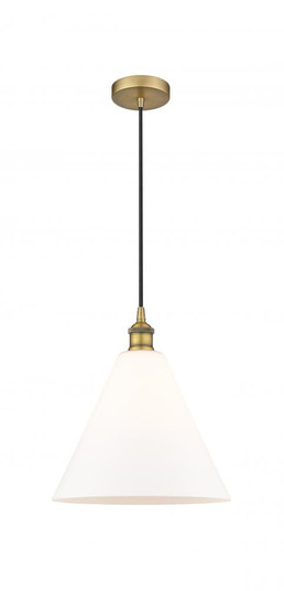 Berkshire - 1 Light - 12 inch - Brushed Brass - Cord hung - Mini Pendant (3442|616-1P-BB-GBC-121-LED)