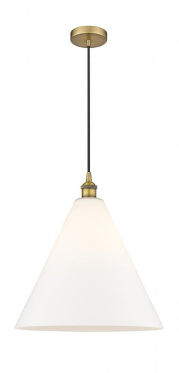 Berkshire - 1 Light - 16 inch - Brushed Brass - Cord hung - Pendant (3442|616-1P-BB-GBC-161-LED)