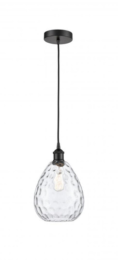 Waverly - 1 Light - 8 inch - Matte Black - Cord hung - Mini Pendant (3442|616-1P-BK-G372-LED)