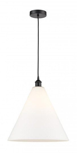 Berkshire - 1 Light - 16 inch - Matte Black - Cord hung - Pendant (3442|616-1P-BK-GBC-161)