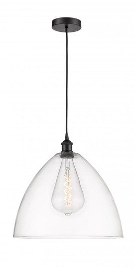 Bristol - 1 Light - 16 inch - Matte Black - Cord hung - Pendant (3442|616-1P-BK-GBD-162)