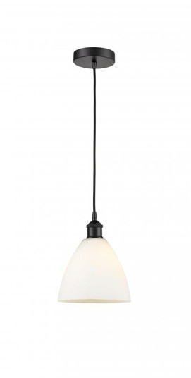Bristol - 1 Light - 8 inch - Matte Black - Cord hung - Mini Pendant (3442|616-1P-BK-GBD-751-LED)