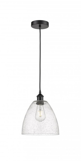 Bristol - 1 Light - 9 inch - Matte Black - Cord hung - Mini Pendant (3442|616-1P-BK-GBD-94-LED)