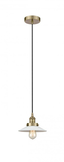 Halophane - 1 Light - 9 inch - Antique Brass - Cord hung - Mini Pendant (3442|616-1PH-AB-G1)